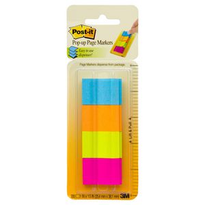 Post-it 25mm x 38mm Pop-Up Page Markers Ultra 4 Pack