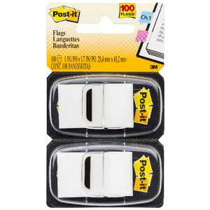 3M Post-it Flags Twin Pack White