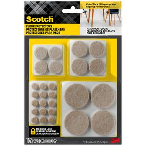 Scotch Felt Pads Beige 162 Pack