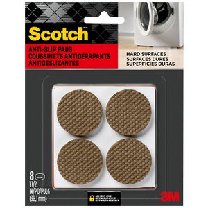 Scotch Soft Gripping Pads 3.8cm Brown 8 Pack
