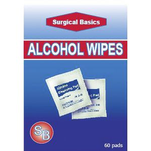 Surgical Basics Alcohol Wipes 60 Pack