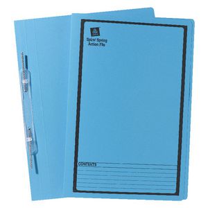 Avery Foolscap Spiral Spring File Blue 25 Pack