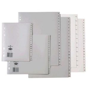 Marbig Foolscap A-Z Divider Tab Grey