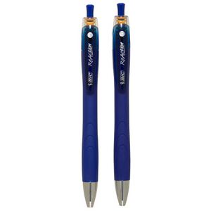 BIC ReAction Ballpoint Pens Blue 2 Pack
