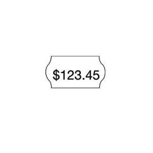 Meto 1 Line Price Labels Permanent White 5 Pack