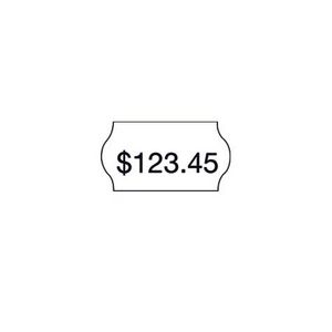 Meto 1 Line Price Labels Removable White 5 Pack