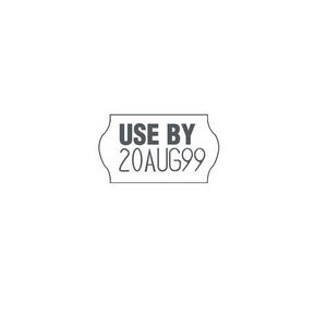 Meto 1 Line Use By Date Labels Permanent White 5 Pack