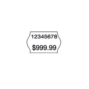 Meto 2 Line Series Labels Permanent White 5 Pack