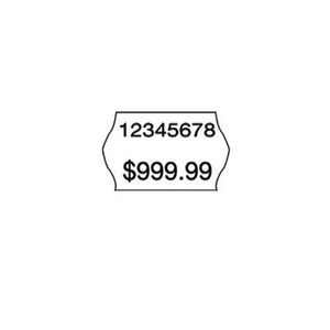 Meto 2 Line Series Alpha Labels Permanent White 5 Pack
