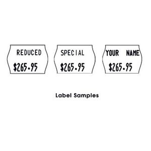 Meto 2 Line Series Alpha Labels Removable White 5 Pack