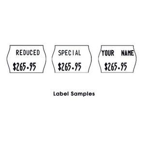 Meto 2 Line Series Alpha Labels Fluoro Yellow 5 Pack