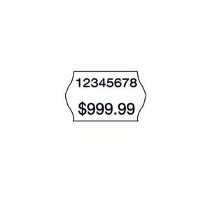 Meto 2 Line Series Labels Permanent White 10 Pack