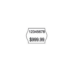Meto 2 Line Series Labels Removable White 10 Pack