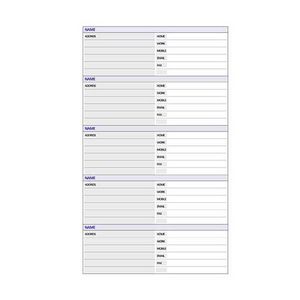 Debden Dayplanner Telephone and Address Refill