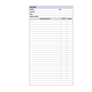 Collins Debden Dayplanner A4 Meetings Refill