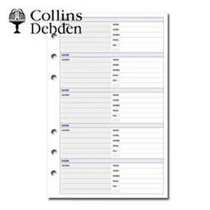 Collins Debden Dayplanner Contact Details Refill