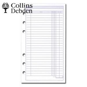 Collins Debden Dayplanner Finance Refill