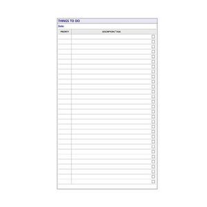 Collins Debden Dayplanner Things To Do Refill