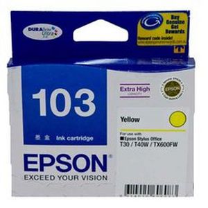 Epson 103 Extra High Capacity Ink Cartridge Yellow
