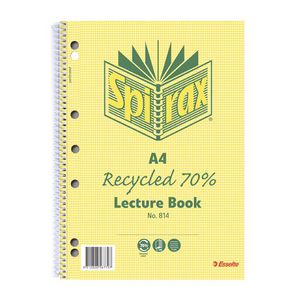Spirax No.814 A4 Lecture Book