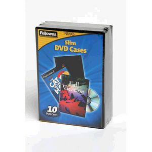 Fellowes Slimline DVD Cases 10 Pack