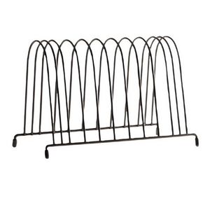 Vertical Wire File Organiser Black