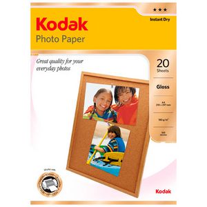 Kodak A4 Gloss Photo Paper 20 Pack