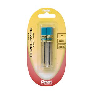 Pentel Hi-Polymer 0.7mm Lead Refills HB 2 Pack