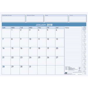 Sasco Deluxe 2018 Desk Planner Refill