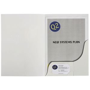 Marbig A4 Presentation Folder Matte White 20 Pack