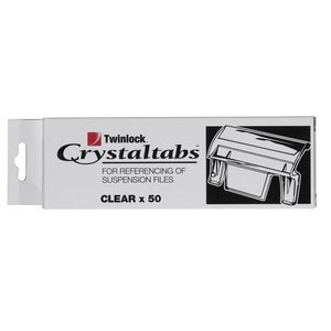 Crystalfile Indicator Tab Clear 50 Pack