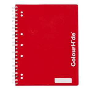 ColourHide My Trusty A4 Lecture Book 200 Page Red