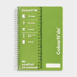 ColourHide Notebook A5 200 Page Green