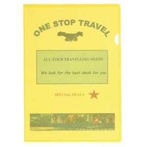Marbig Letter File A4 Yellow PP 100 Pack