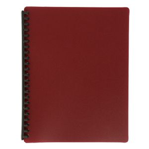 Marbig A4 Refillable Display Book 20 Pocket Maroon