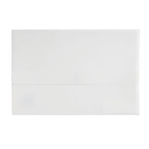 Document Wallet Foolscap PP Hook and Loop Closure White
