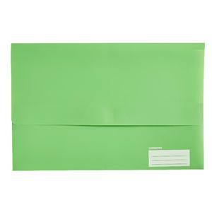 Document Wallet Foolscap PP Hook and Loop Closure Lime