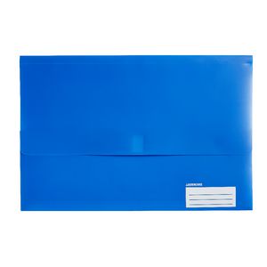 Document Wallet Foolscap PP Hook and Loop Closure Navy