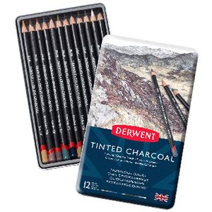 Derwent Charcoal Tinted Pencil 12 Pack