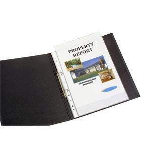 Marbig Foolscap Sheet Protector Light Weight 100 Pack