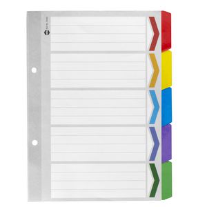 Marbig Reinforced A5 5 Tab Divider
