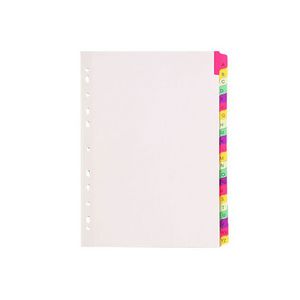Marbig Fluoro A4 A-Z Tab Divider White