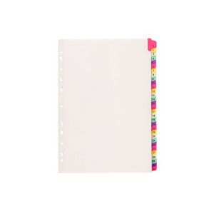 Marbig Fluoro A4 1-31 Tab Divider White