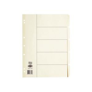 Marbig A4 Divider 5 Tab 20 Pack
