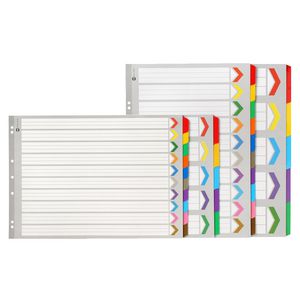Marbig Reinforced A3 10 Tab Landscape Divider