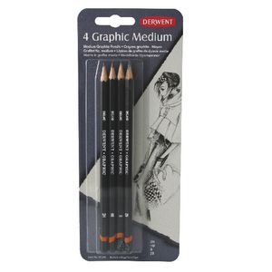 Derwent Graphic Pencils Medium 4 Pack