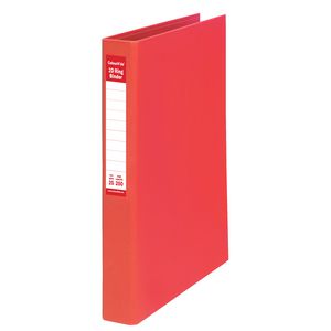 ColourHide Binder A4 2 D-Ring 25mm Red