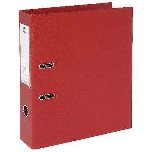 Marbig Foolscap 2 Ring Lever Arch File PVC Red