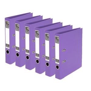 ColourHide A4 2 Ring Half Lever Arch Purple 15 Pack