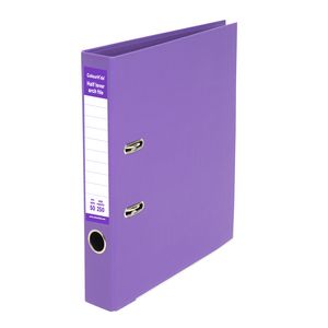 ColourHide Half Lever Arch A4 2 Ring PE Purple